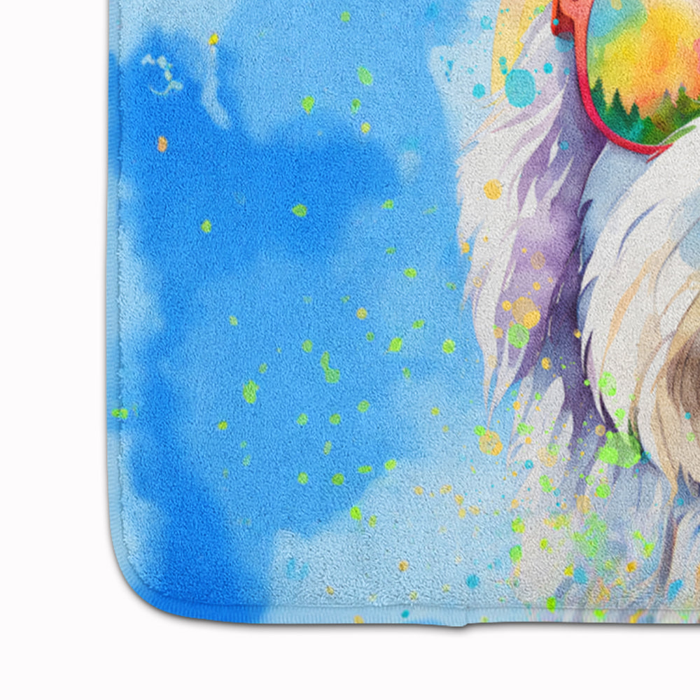 Old English Sheepdog Hippie Dawg Memory Foam Kitchen Mat