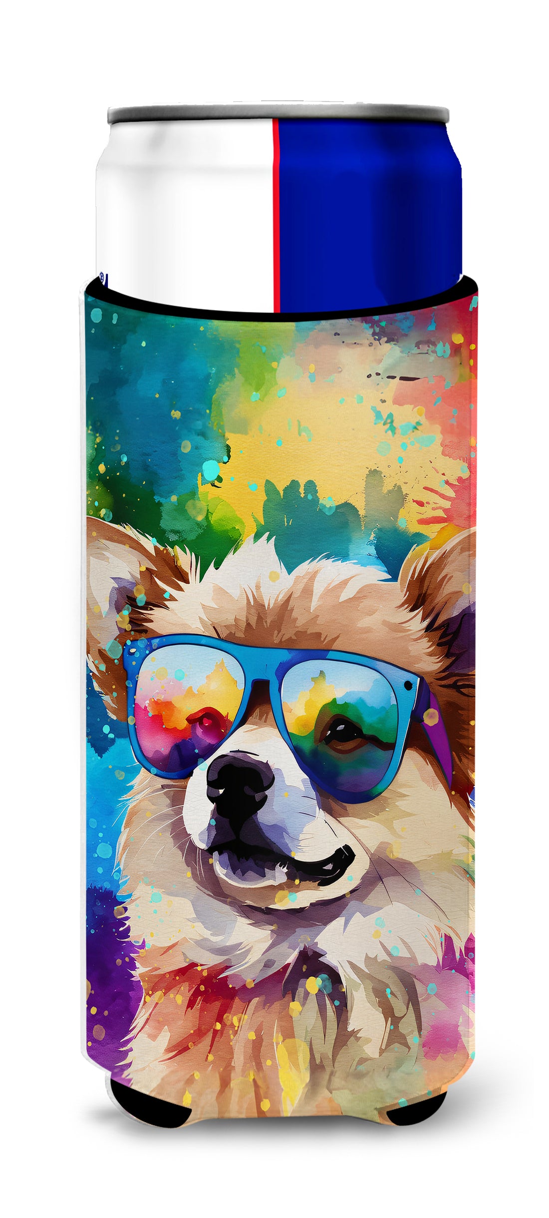 Buy this Pomeranian Hippie Dawg Hugger for Ultra Slim Cans