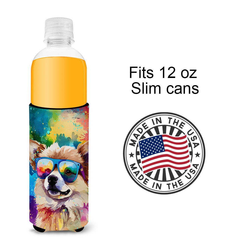 Pomeranian Hippie Dawg Hugger for Ultra Slim Cans