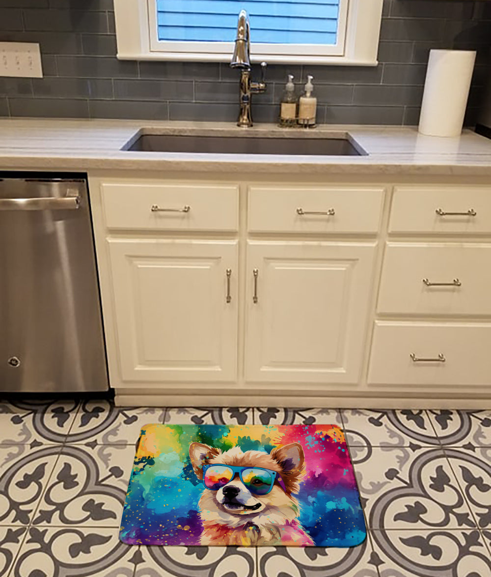 Pomeranian Hippie Dawg Memory Foam Kitchen Mat