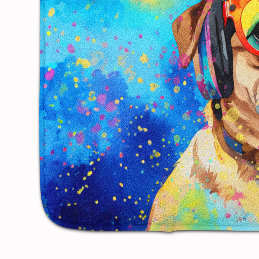 Pug Hippie Dawg Memory Foam Kitchen Mat