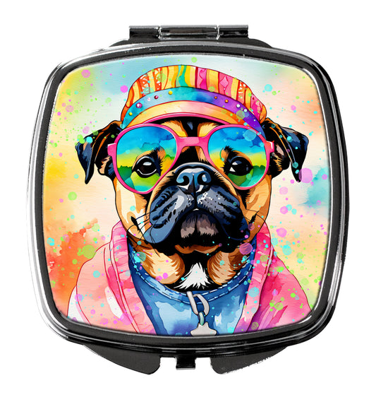 Buy this Pug Hippie Dawg Compact Mirror