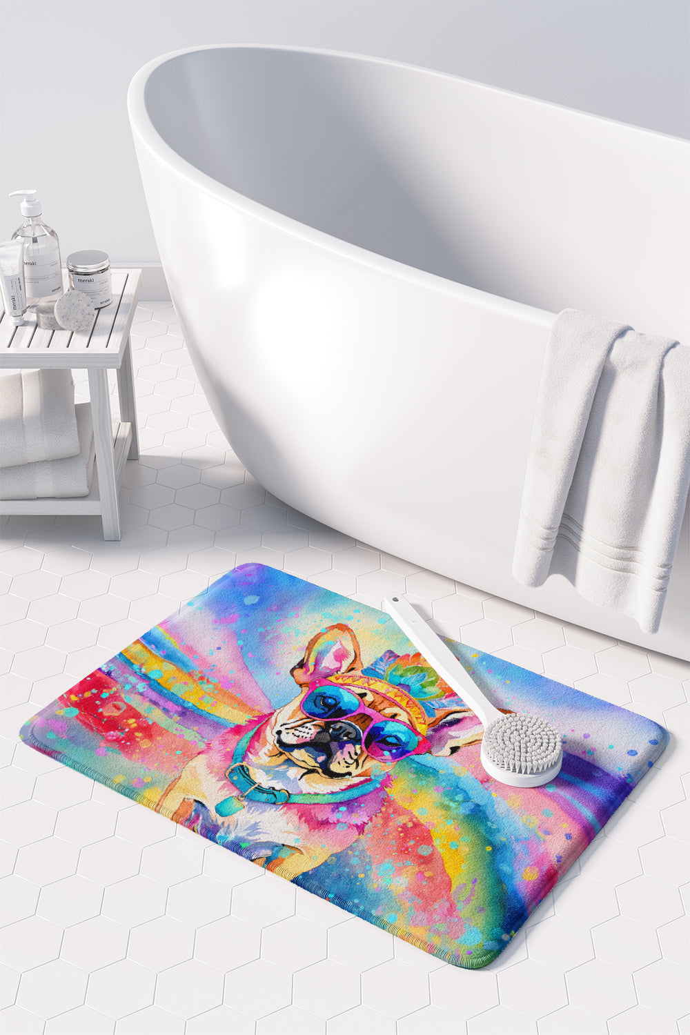 Pug Hippie Dawg Memory Foam Kitchen Mat