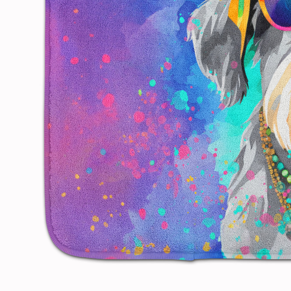 Schnauzer Hippie Dawg Memory Foam Kitchen Mat