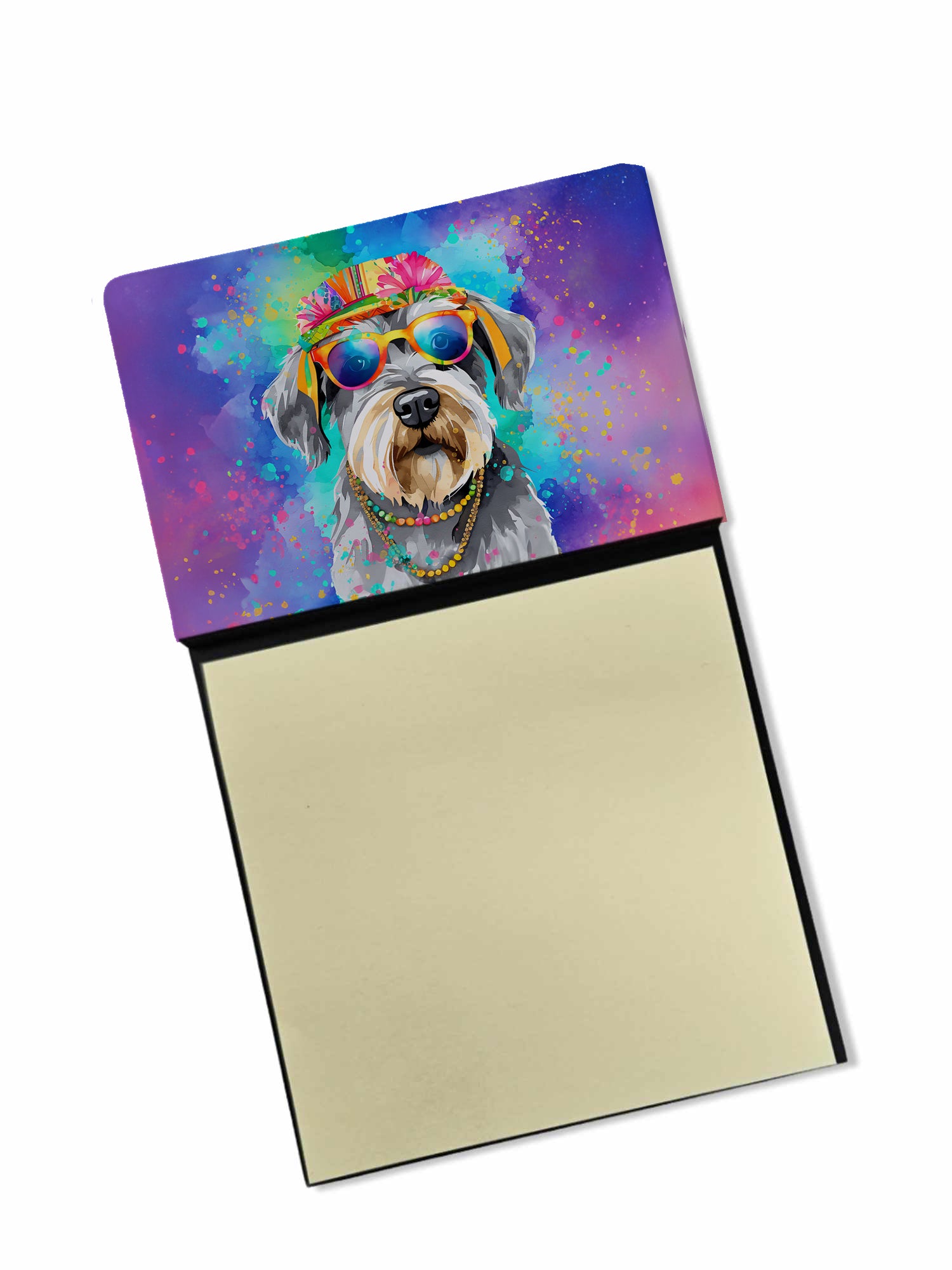 Buy this Schnauzer Hippie Dawg Sticky Note Holder