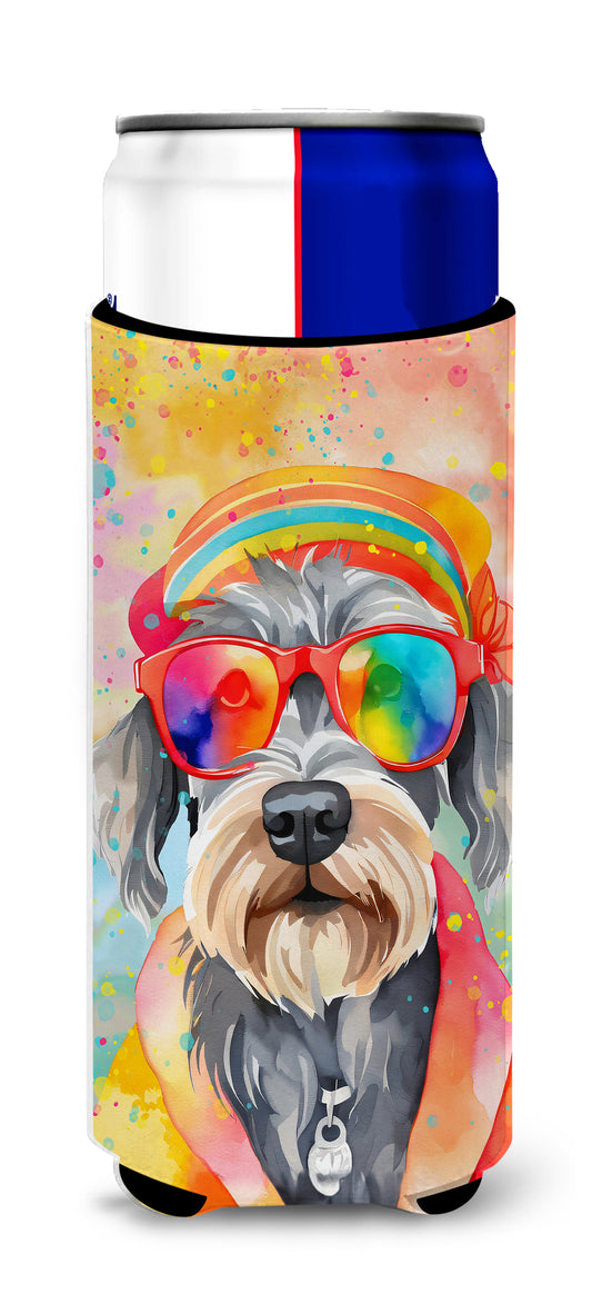 Buy this Schnauzer Hippie Dawg Hugger for Ultra Slim Cans