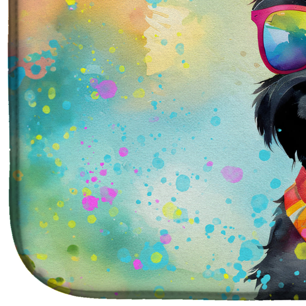 Scottish Terrier Hippie Dawg Dish Drying Mat