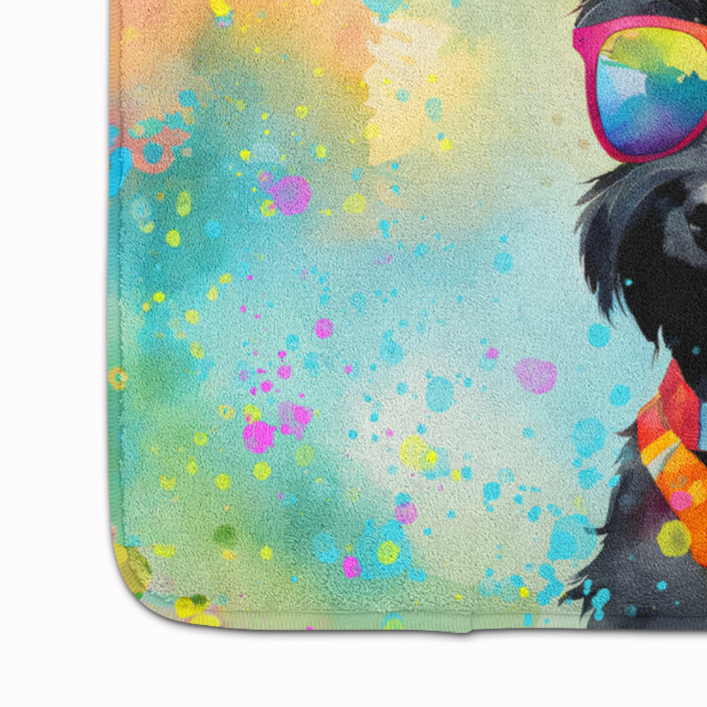 Scottish Terrier Hippie Dawg Memory Foam Kitchen Mat