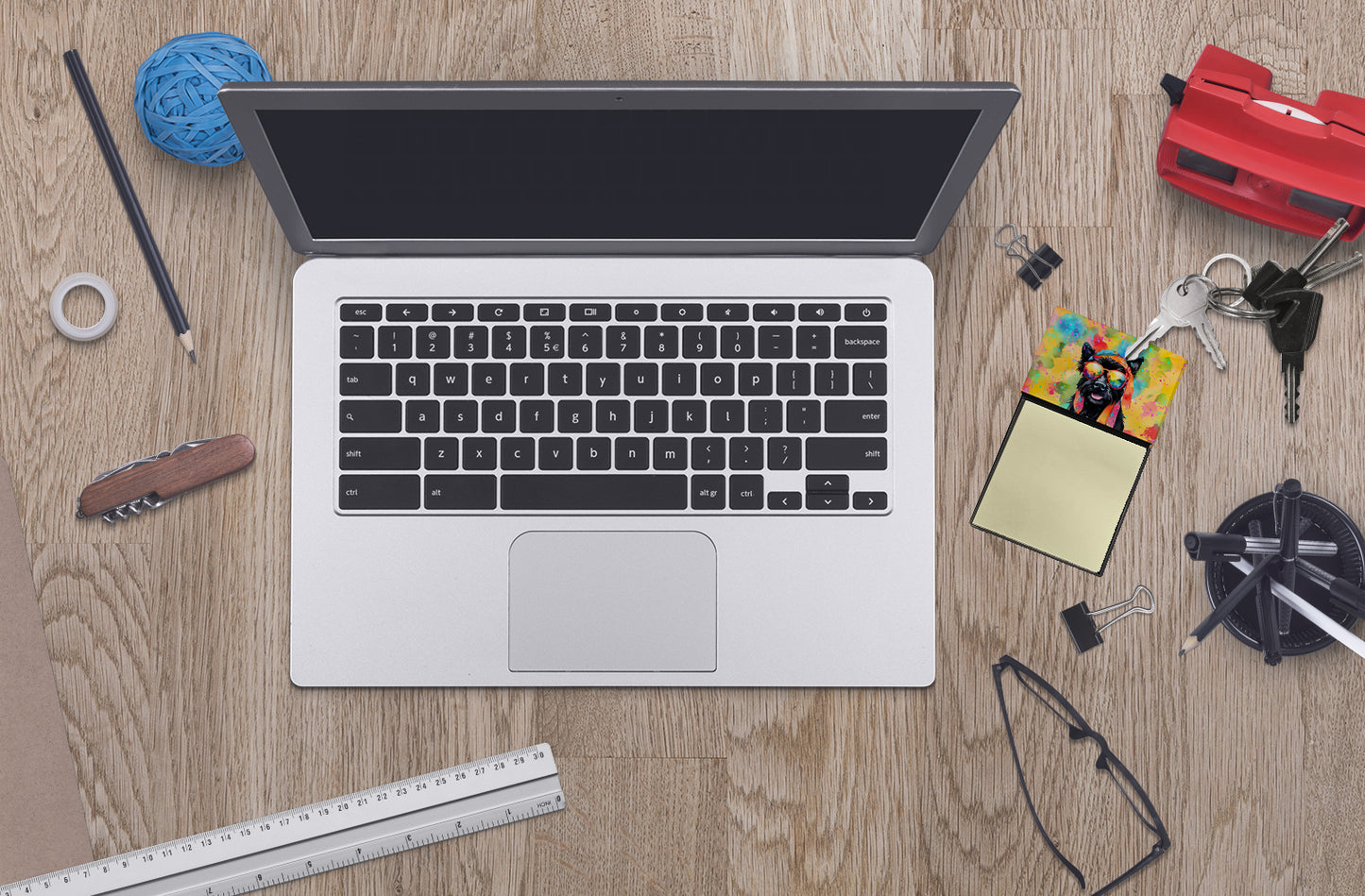 Scottish Terrier Hippie Dawg Sticky Note Holder