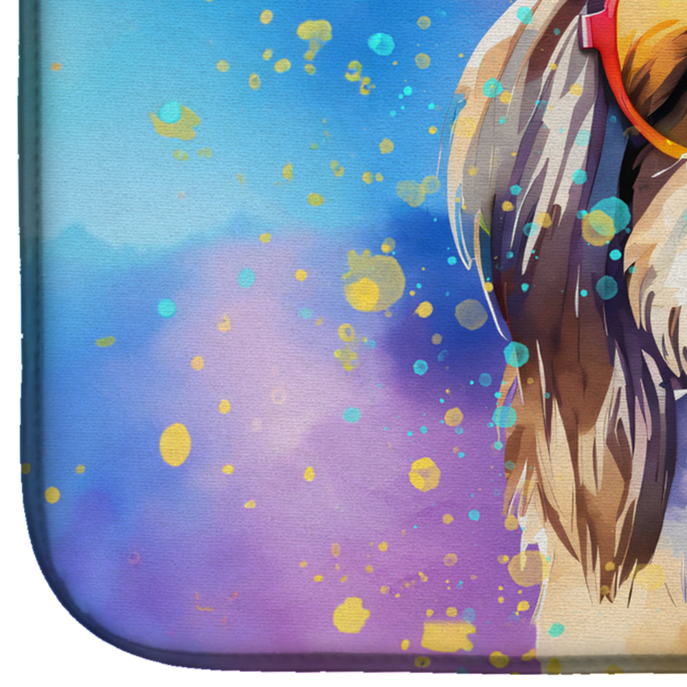 Shih Tzu Hippie Dawg Dish Drying Mat