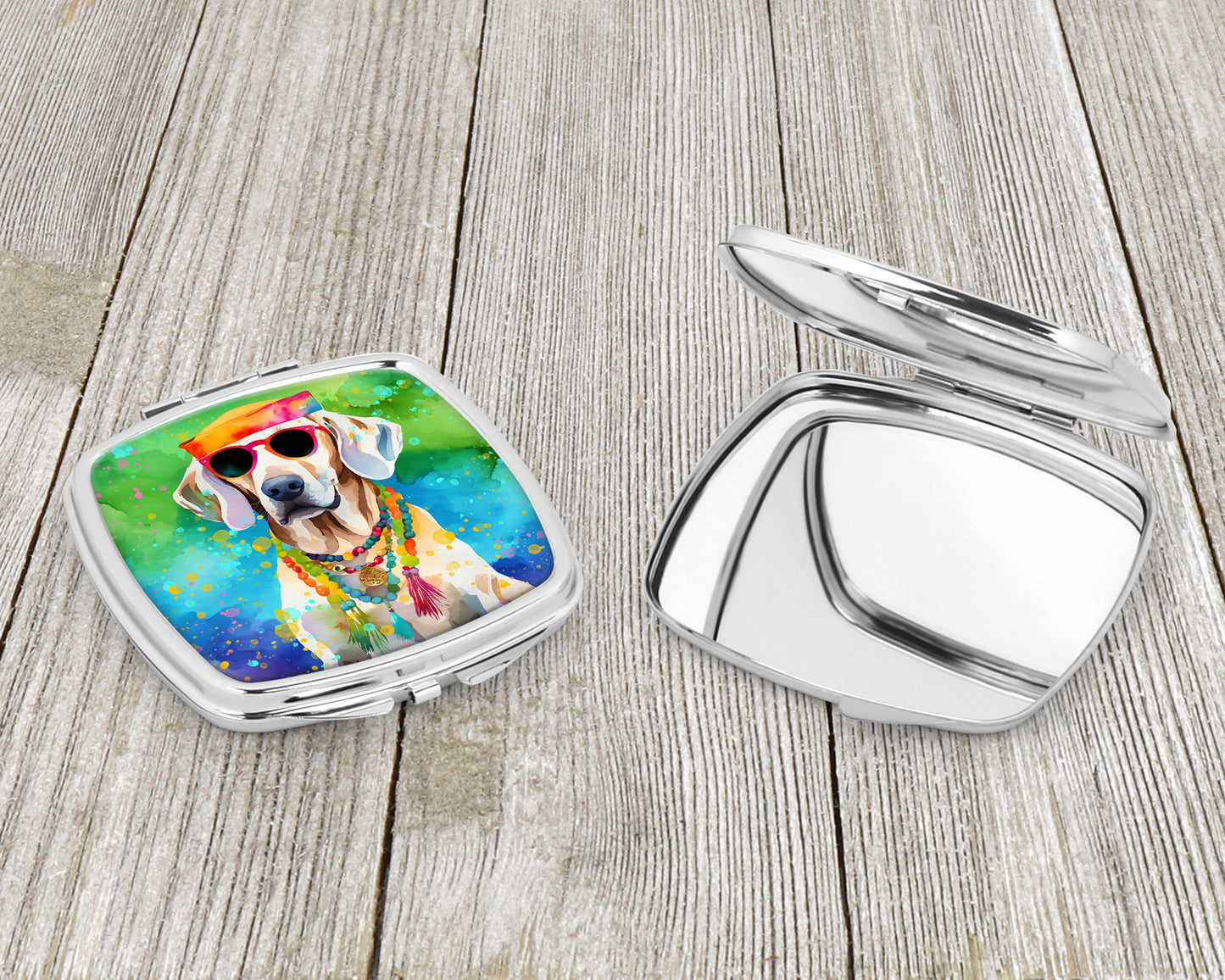Weimaraner Hippie Dawg Compact Mirror