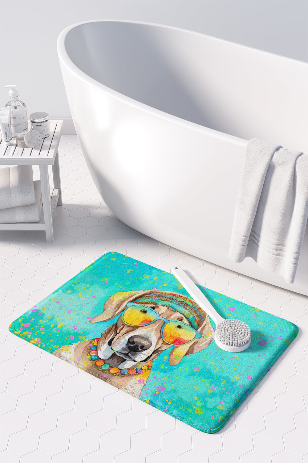 Weimaraner Hippie Dawg Memory Foam Kitchen Mat