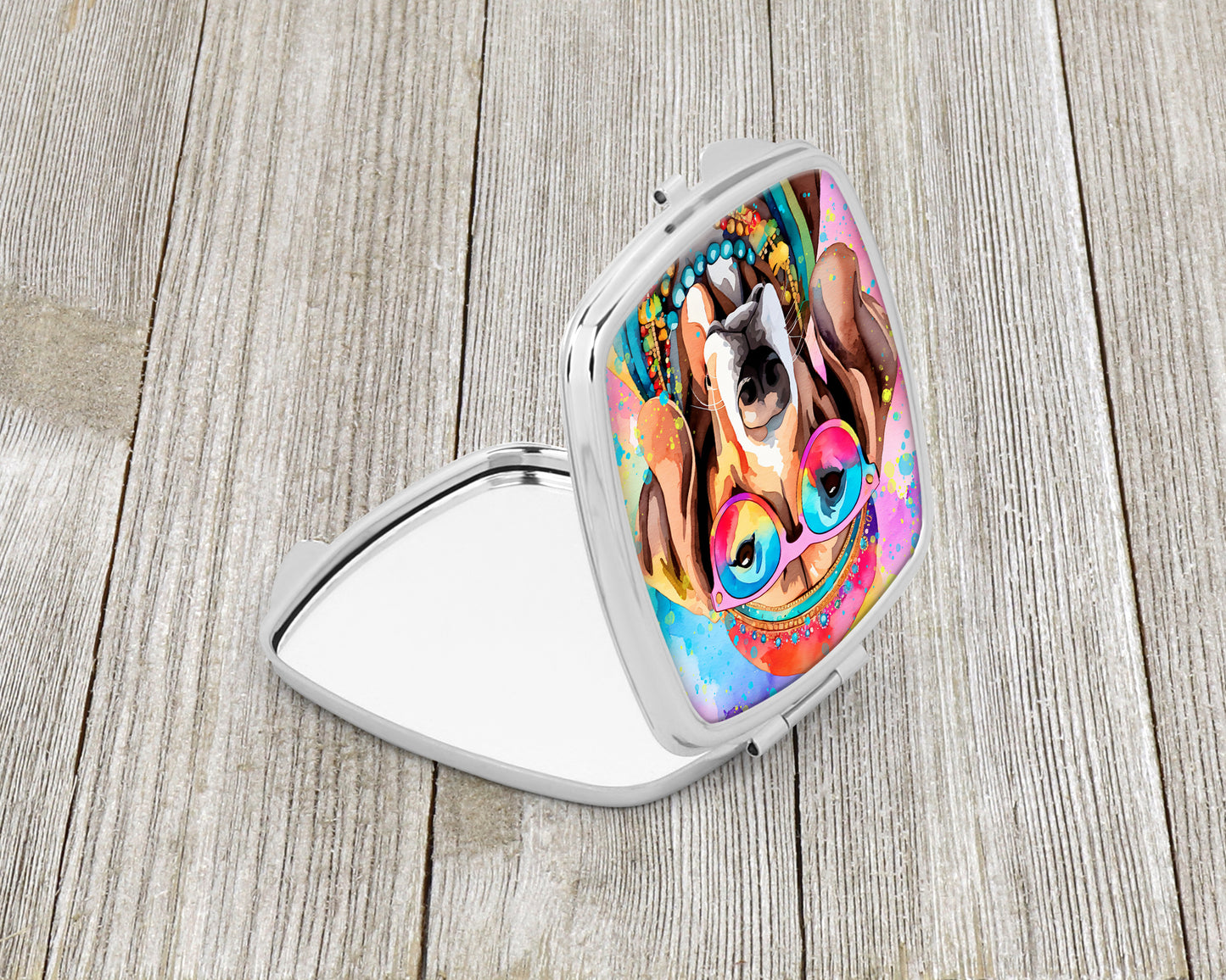Weimaraner Hippie Dawg Compact Mirror