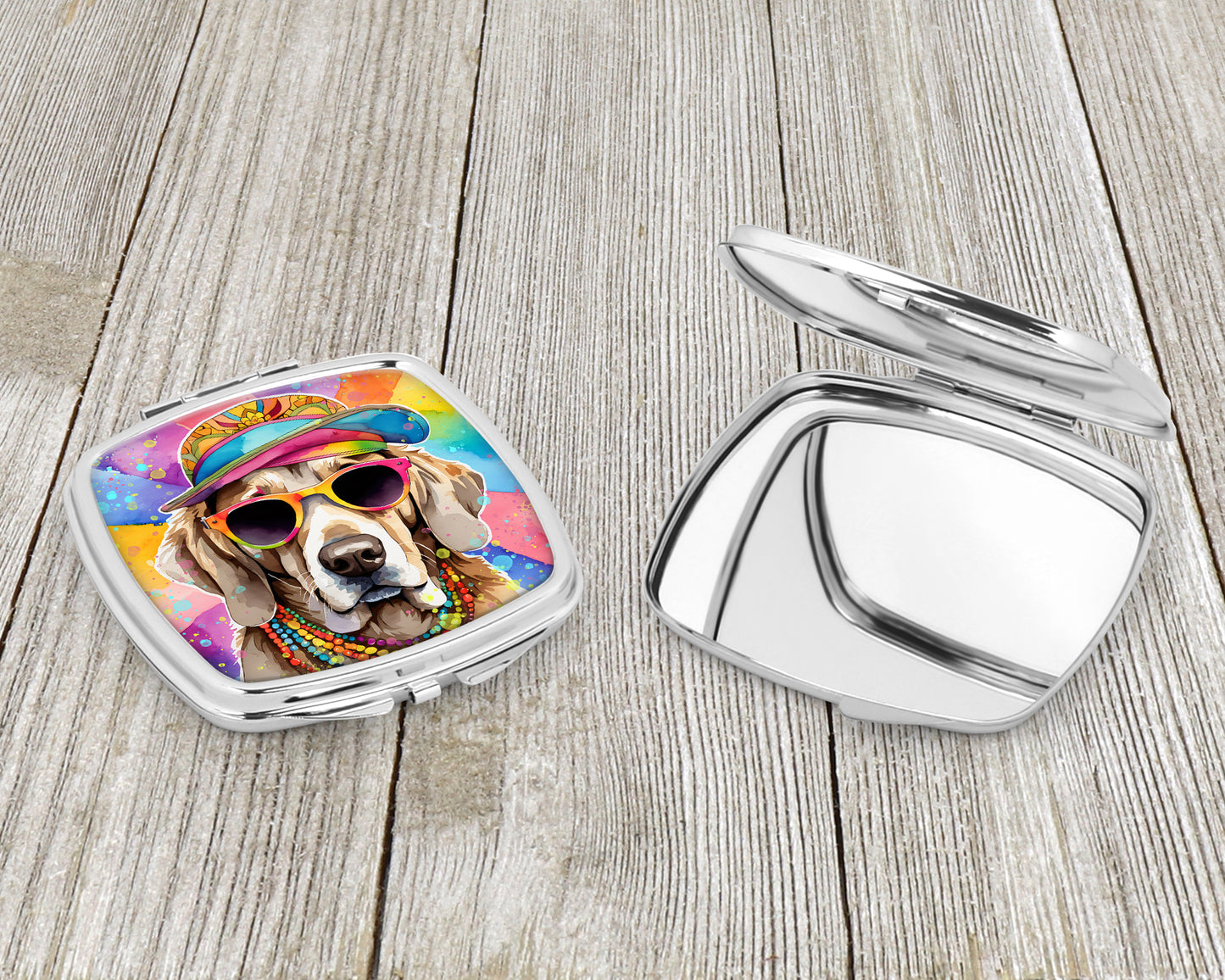 Weimaraner Hippie Dawg Compact Mirror