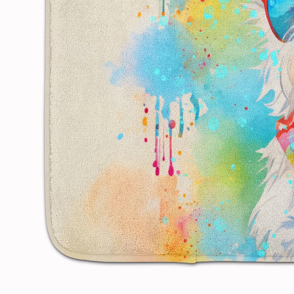 Westie Hippie Dawg Memory Foam Kitchen Mat