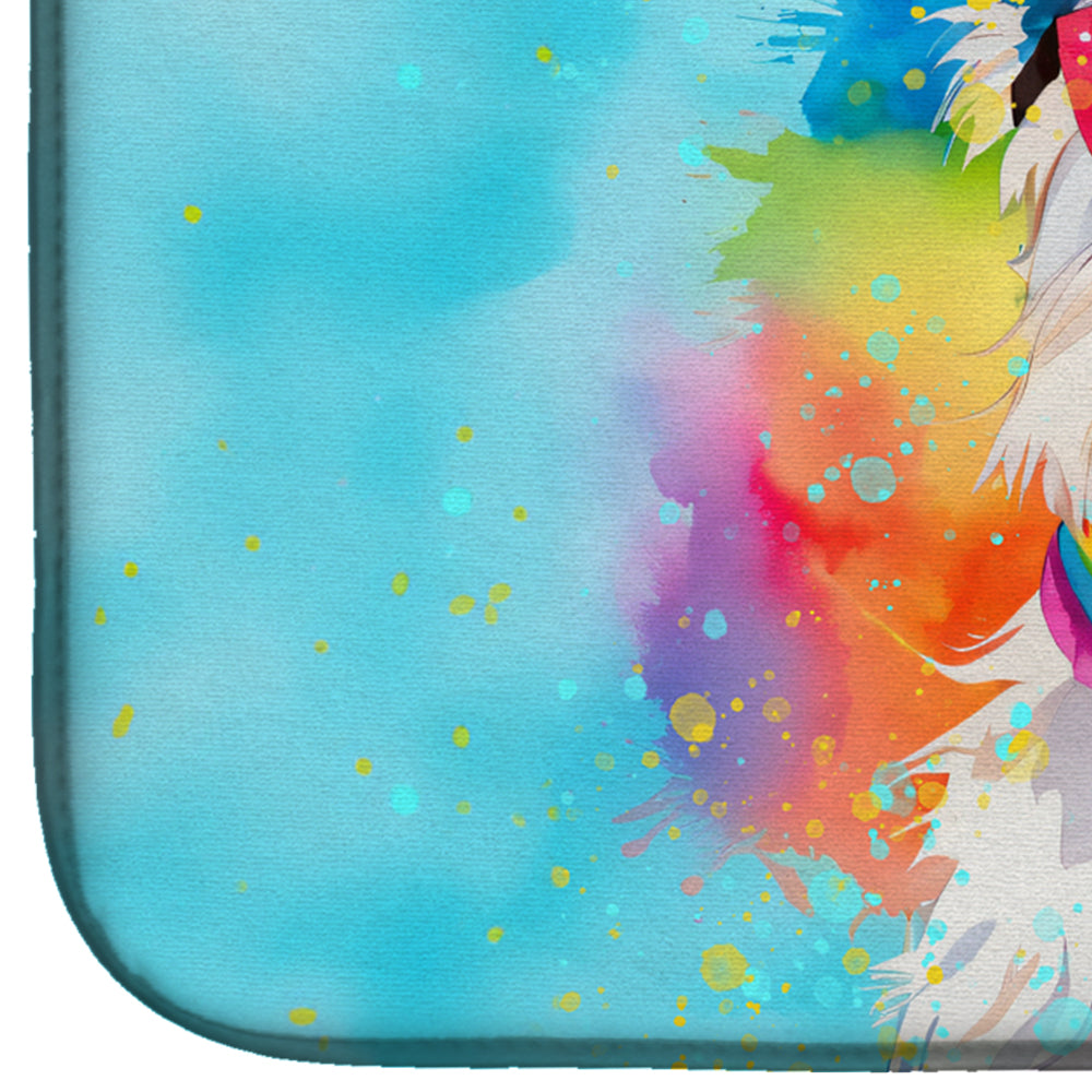 Westie Hippie Dawg Dish Drying Mat