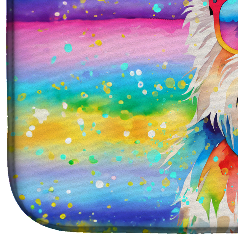 Westie Hippie Dawg Dish Drying Mat