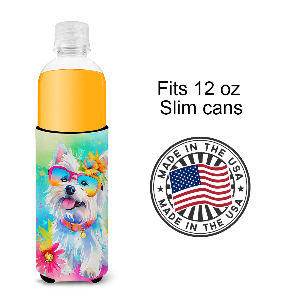 Westie Hippie Dawg Hugger for Ultra Slim Cans