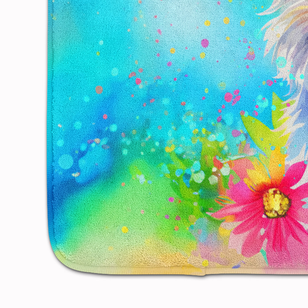 Westie Hippie Dawg Memory Foam Kitchen Mat