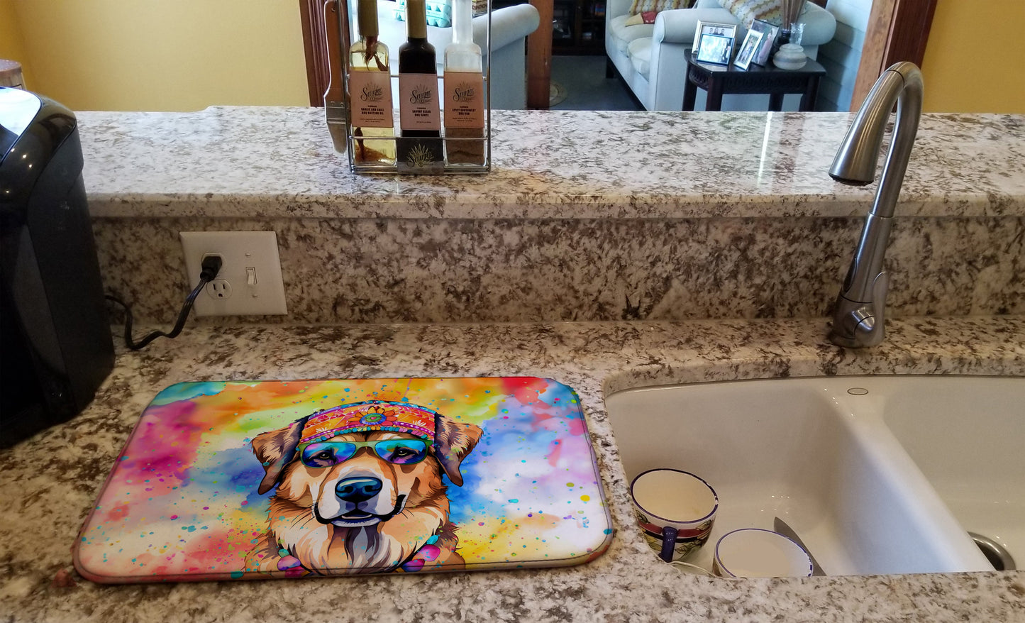 Hippie Dawg Dish Drying Mat