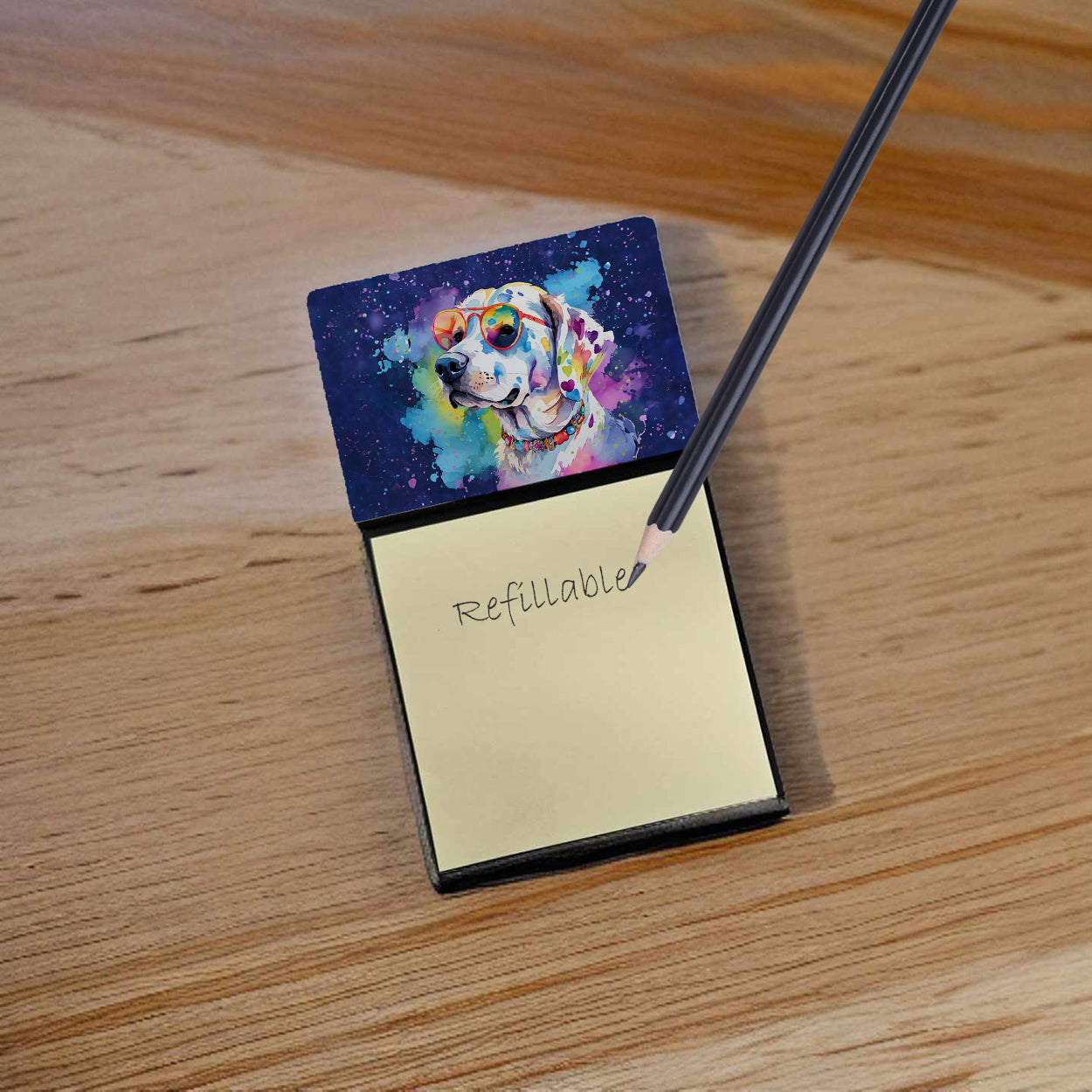 Hippie Dawg Sticky Note Holder