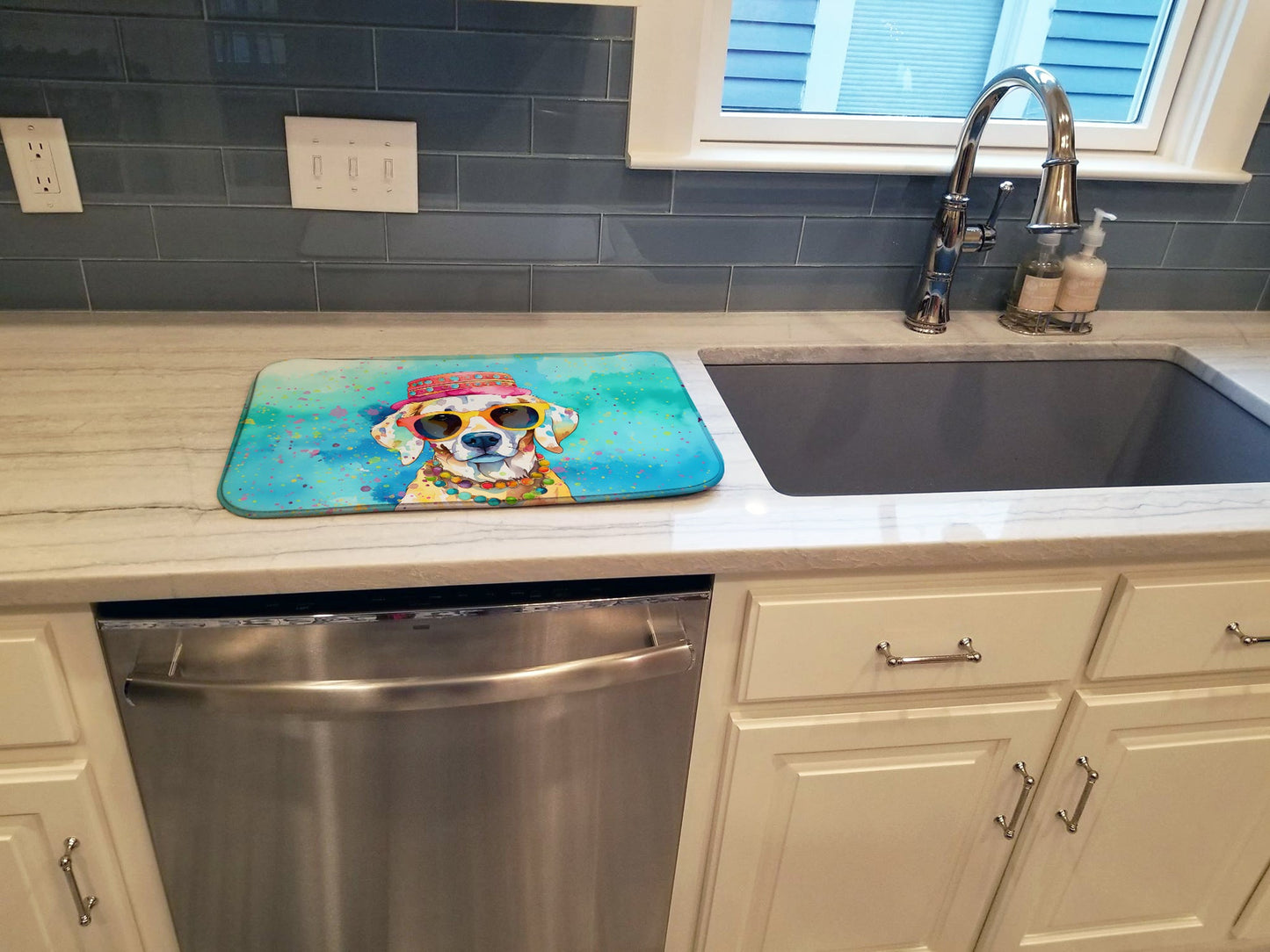 Hippie Dawg Dish Drying Mat