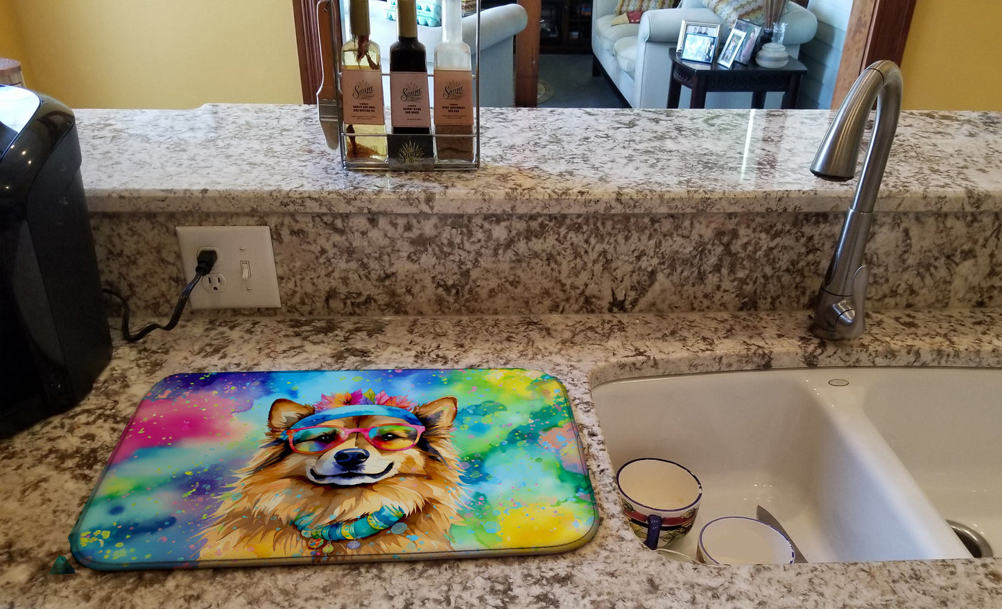 Hippie Dawg Dish Drying Mat