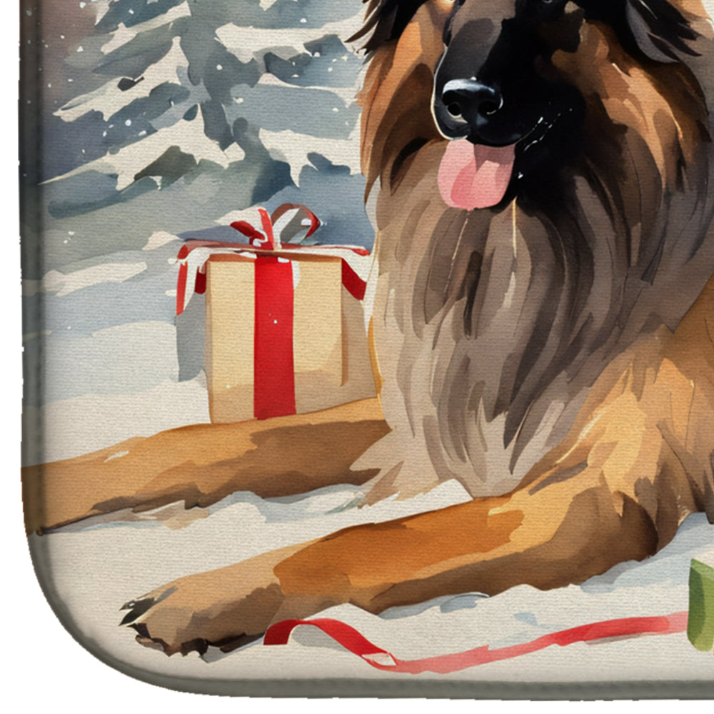 Belgian Tervuren Cozy Christmas Dish Drying Mat