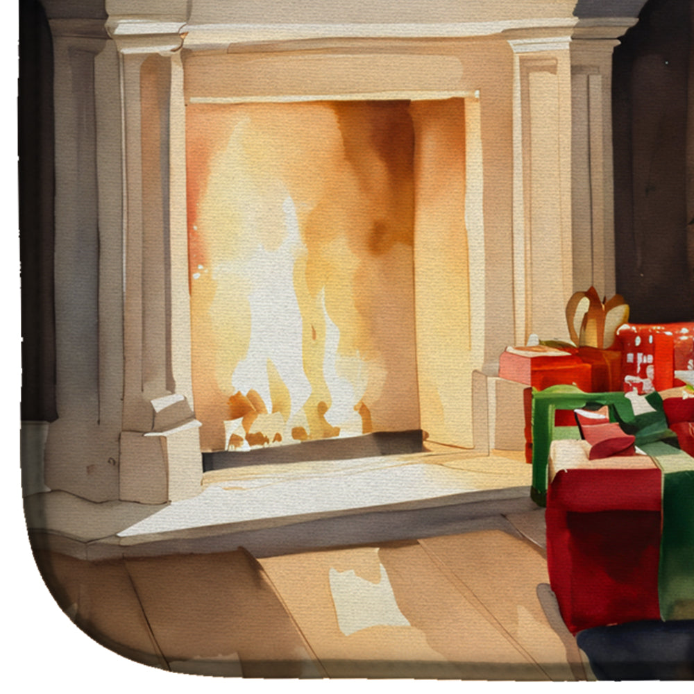 Borzoi Cozy Christmas Dish Drying Mat