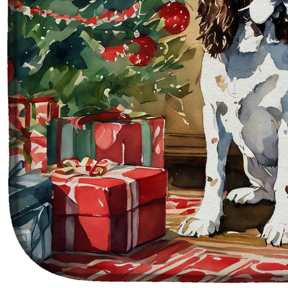 English Springer Spaniel Cozy Christmas Dish Drying Mat