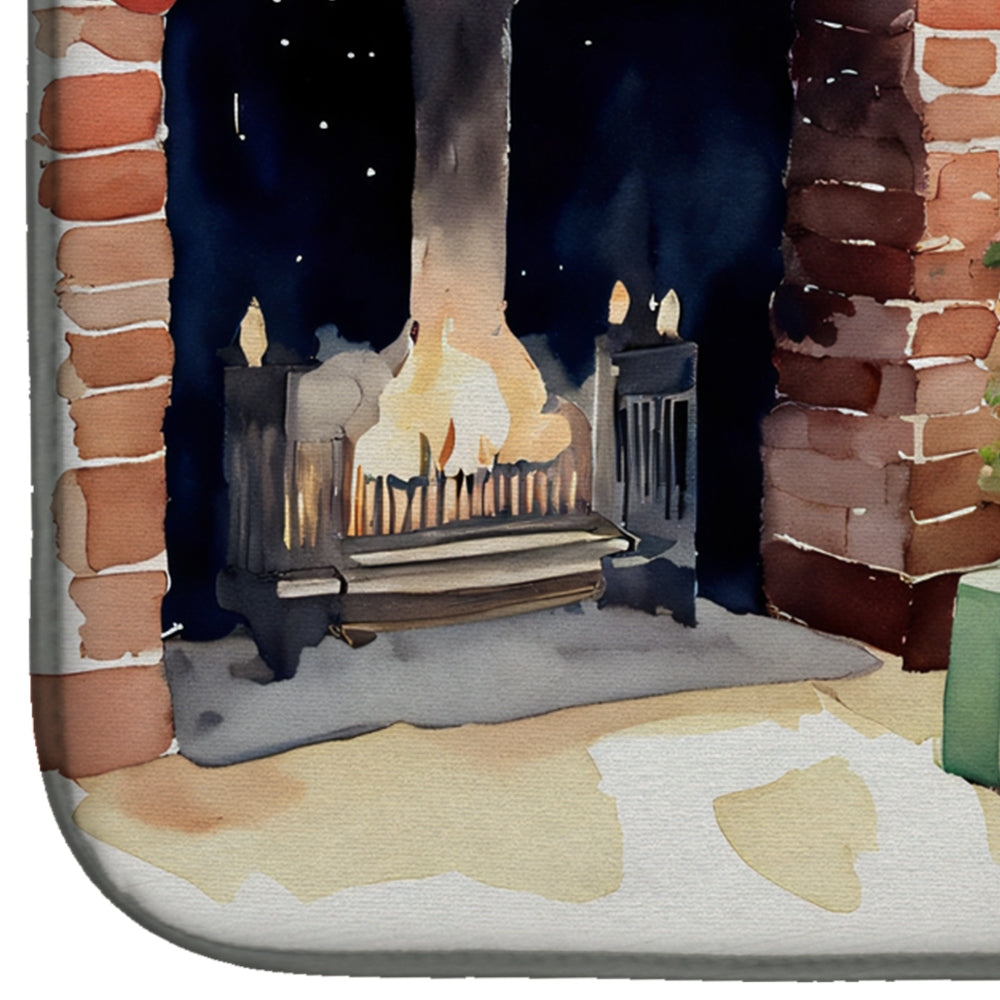 Irish Setter Cozy Christmas Dish Drying Mat