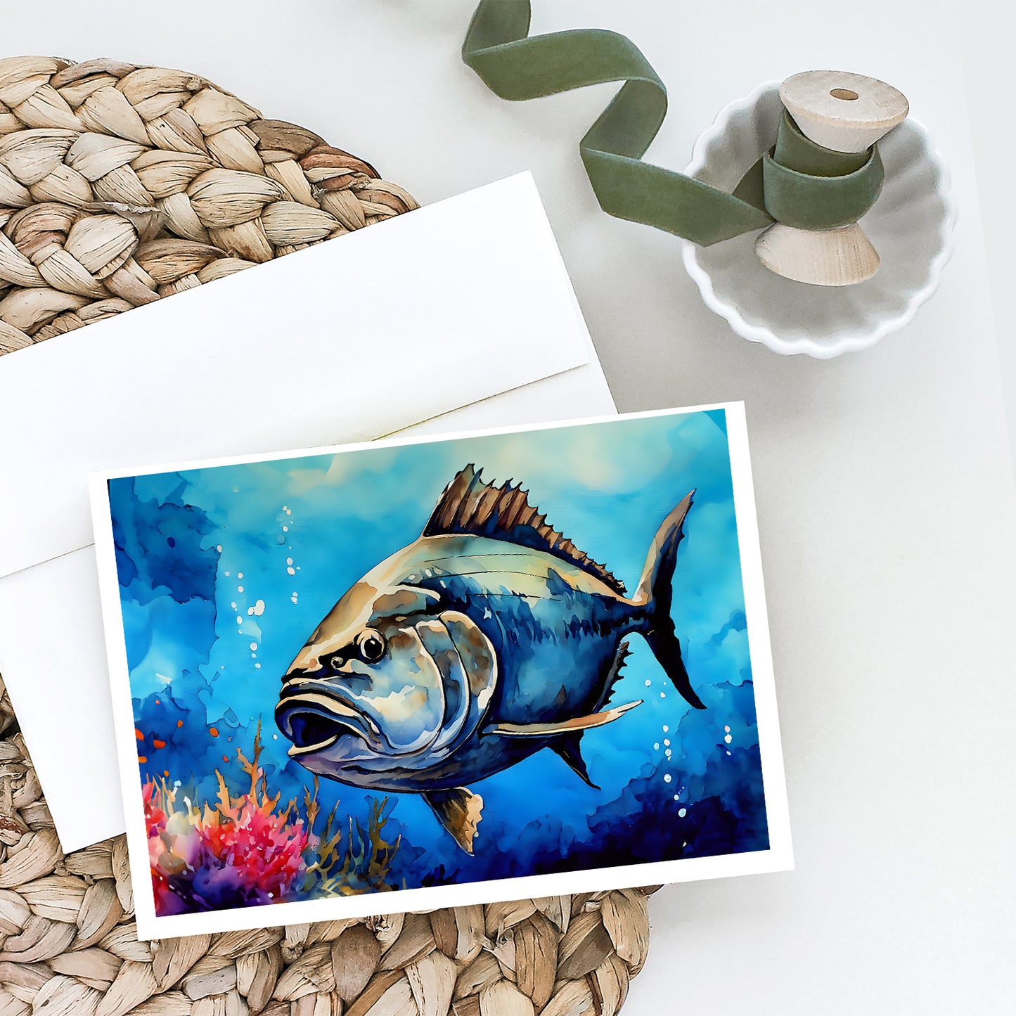 Bluefin Tuna Greeting Cards Pack of 8