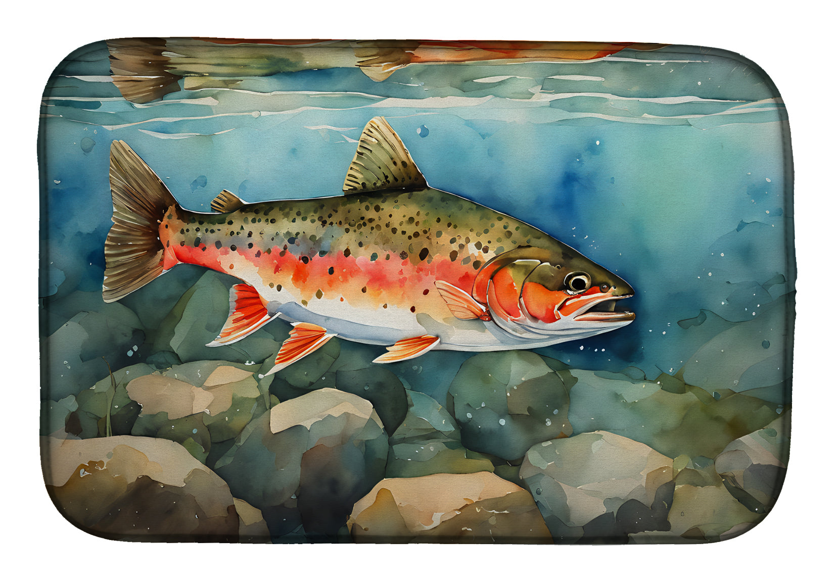 Buy this Brook Trout Dish Drying Mat