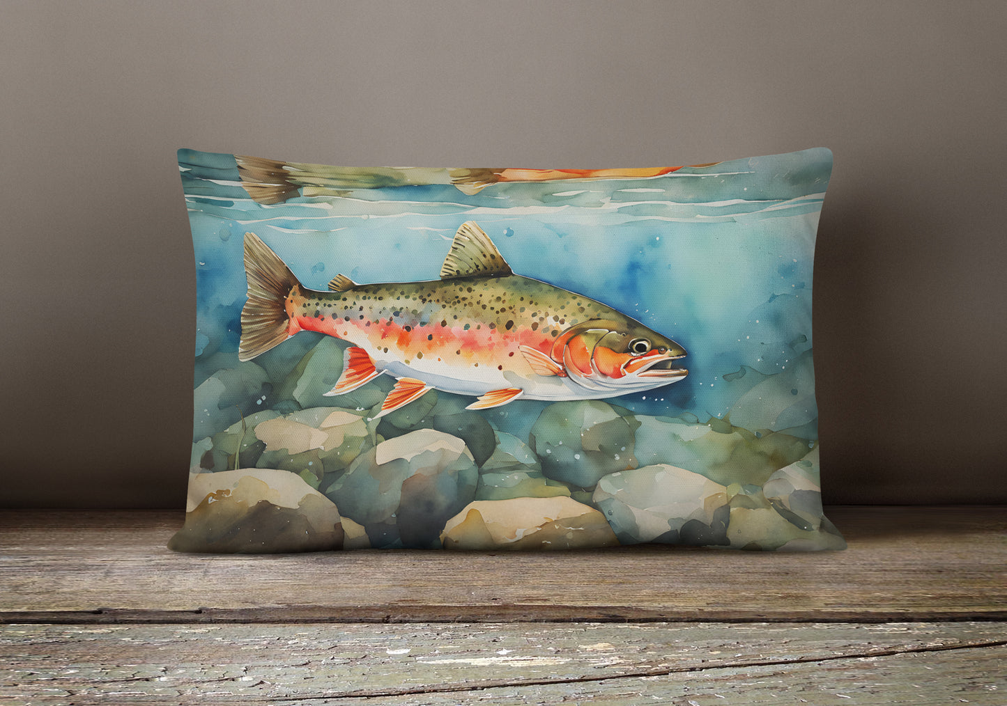 Brook Trout Throw Pillow