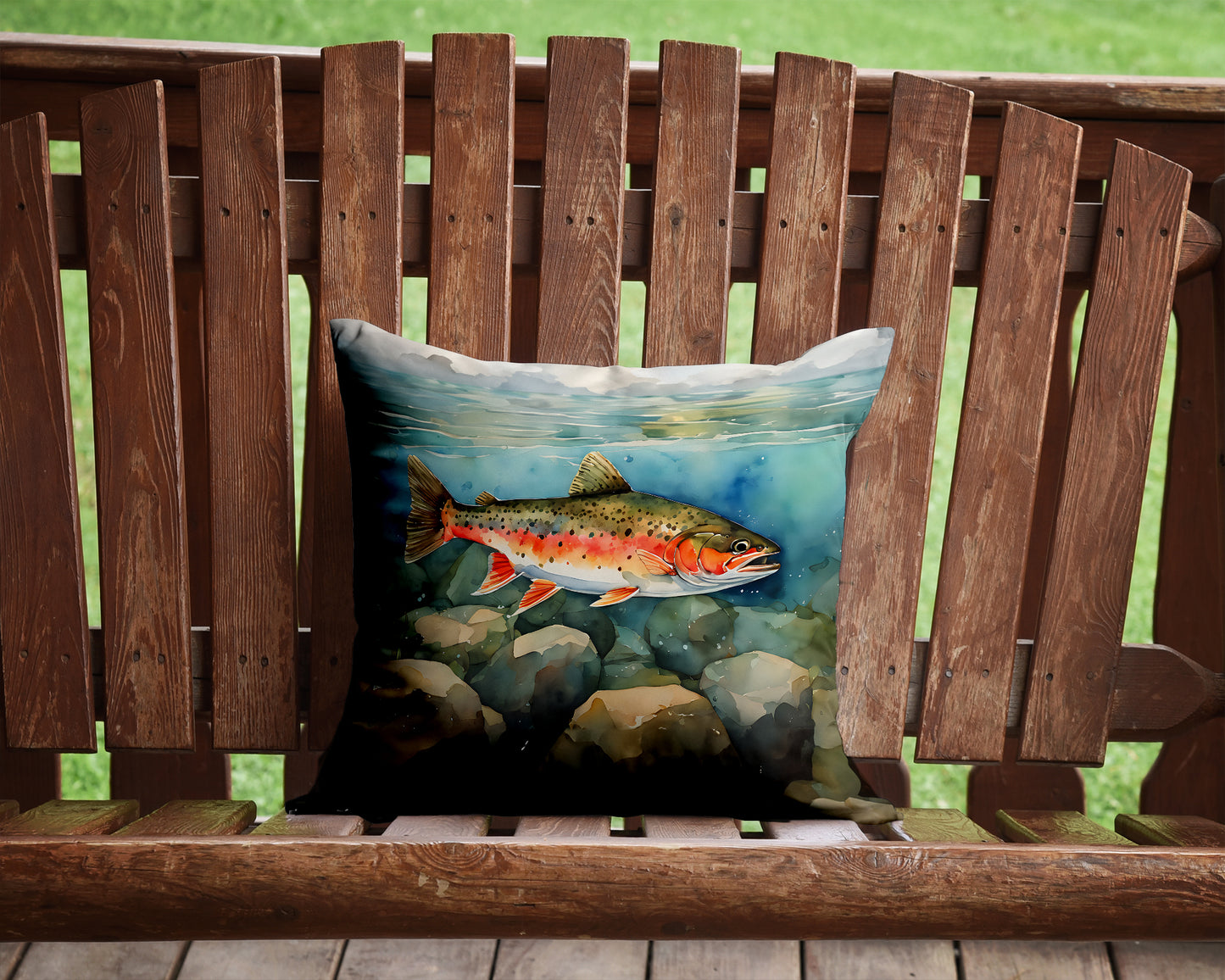 Brook Trout Throw Pillow