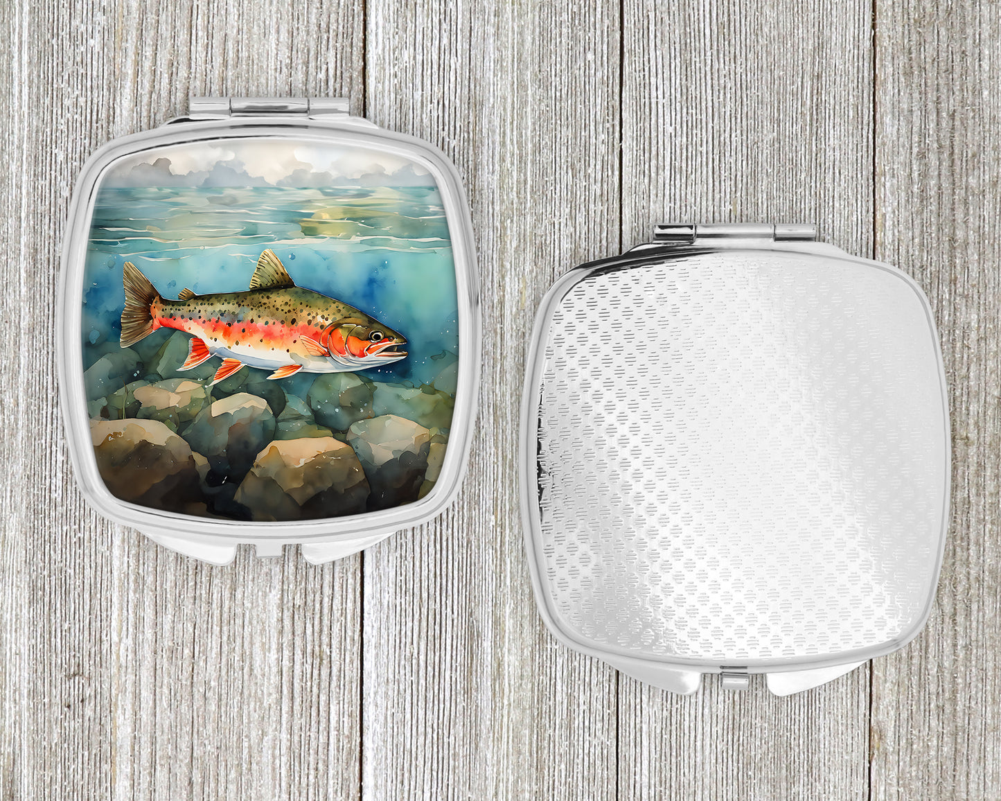 Brook Trout Compact Mirror