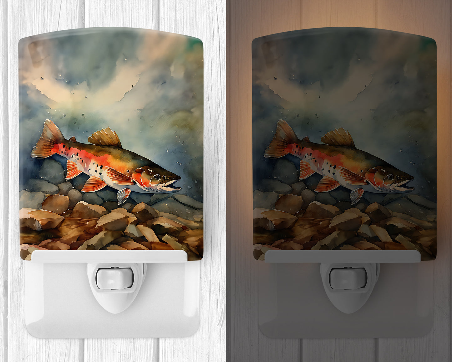 Brook Trout Ceramic Night Light