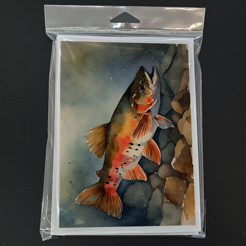 Brook Trout Greeting Cards Pack of 8