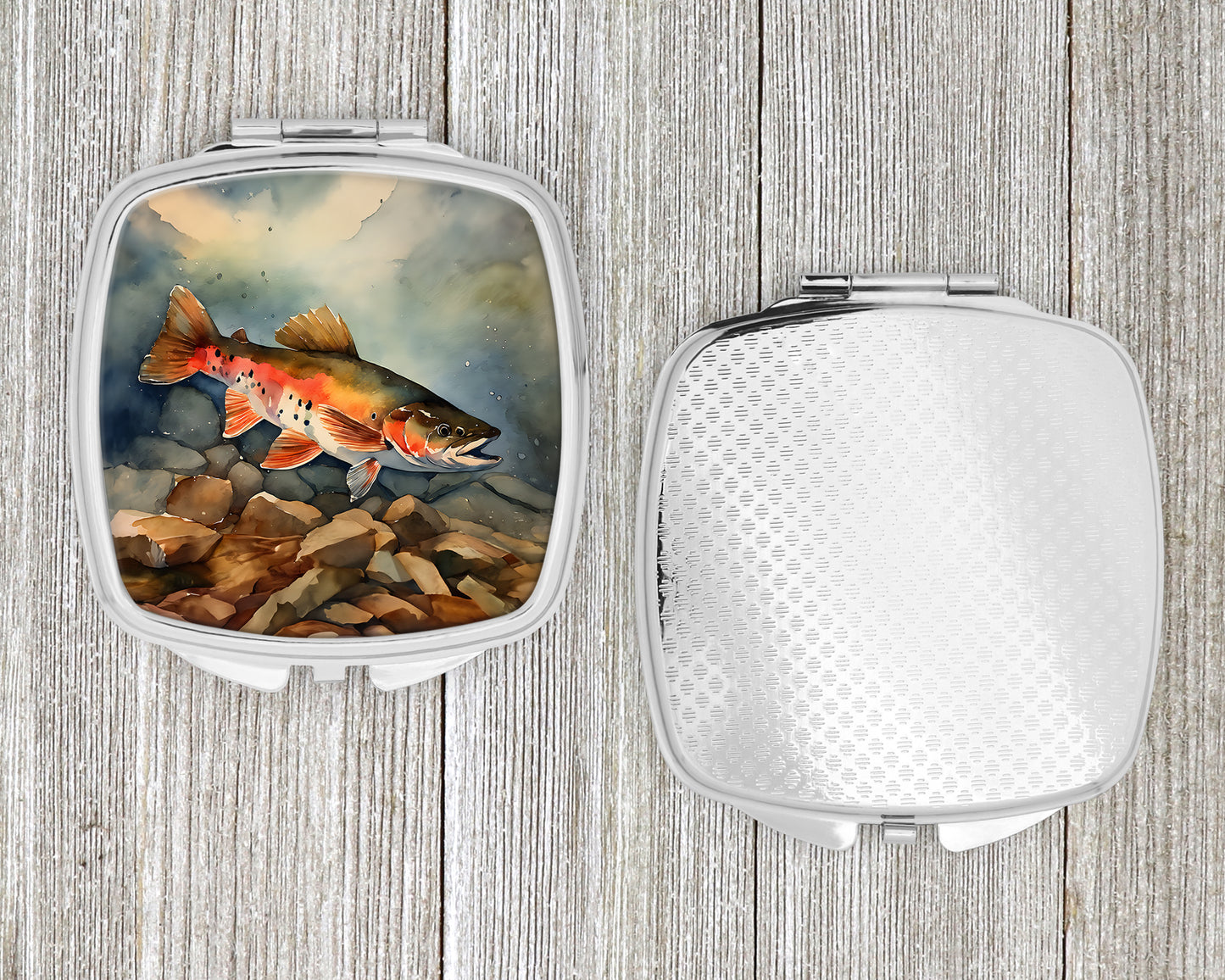 Brook Trout Compact Mirror