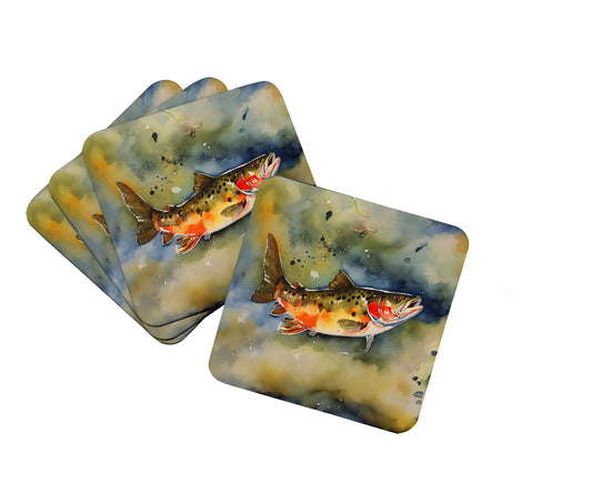 Buy this Brook Trout Foam Coasters