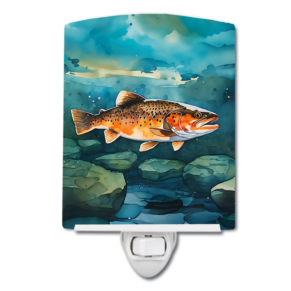 Buy this Brown Trout Ceramic Night Light