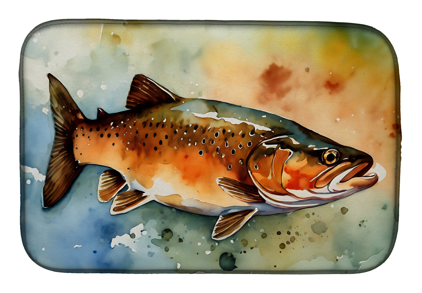 Buy this Brown Trout Dish Drying Mat