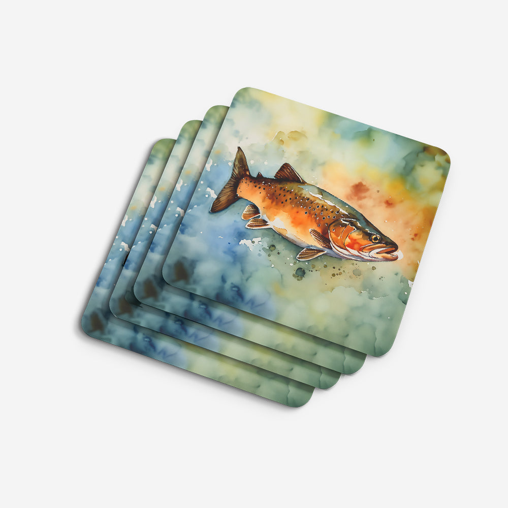 Brown Trout Foam Coasters