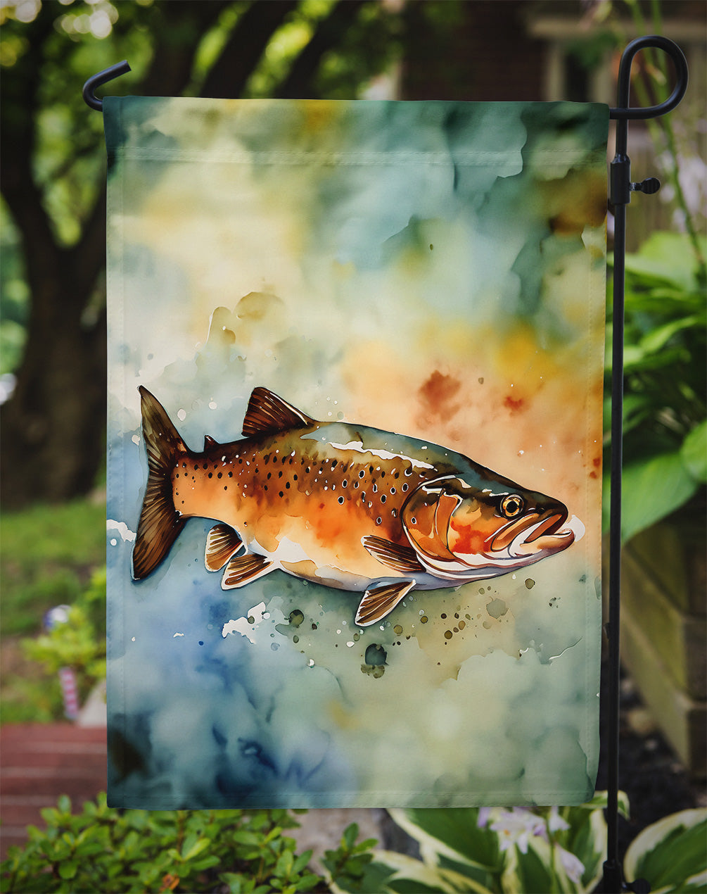 Brown Trout Garden Flag