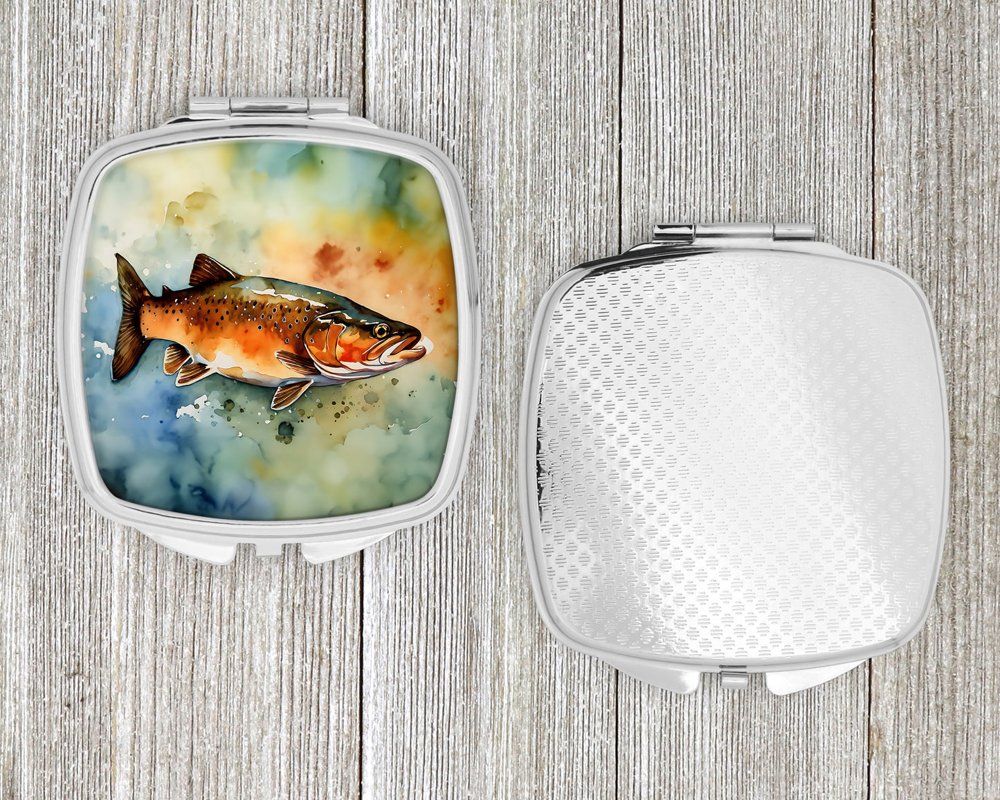 Brown Trout Compact Mirror