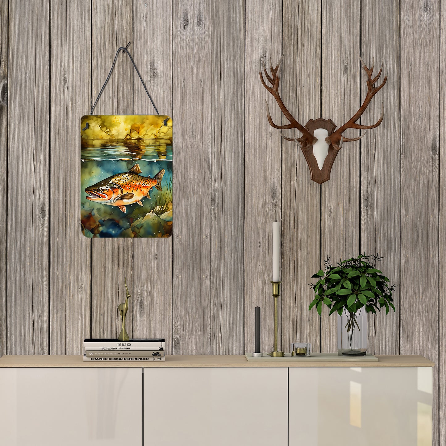 Brown Trout Wall or Door Hanging Prints