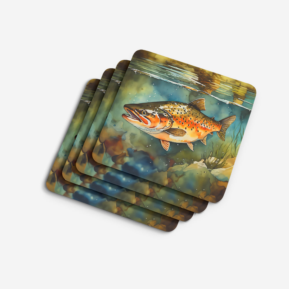 Brown Trout Foam Coasters