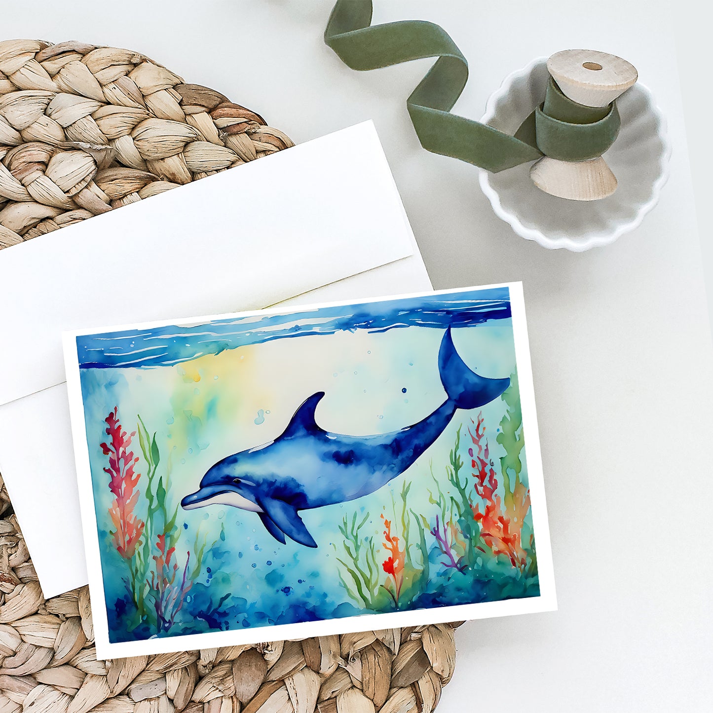 Dolphin Greeting Cards Pack of 8