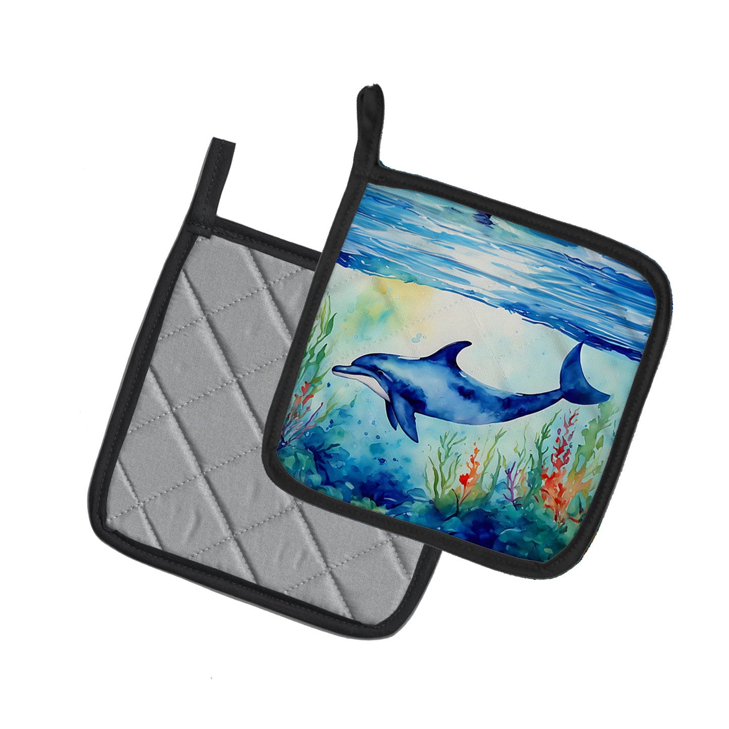 Dolphin Pair of Pot Holders