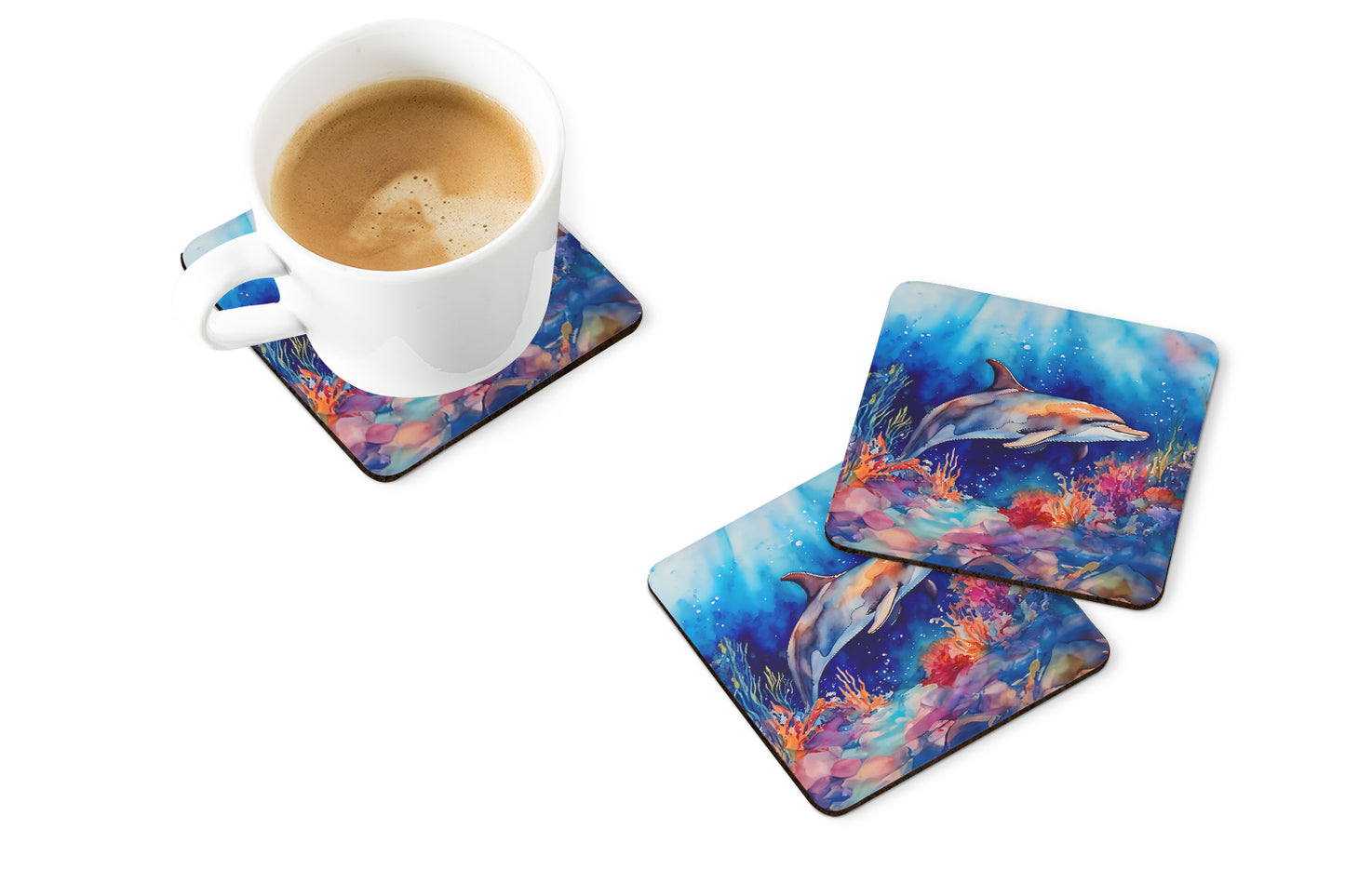 Dolphin Foam Coasters